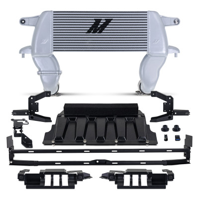 Mishimoto Intercooler, Silver | 2021-2026 Ford Bronco High Mount | MMINT-BR-21HSL