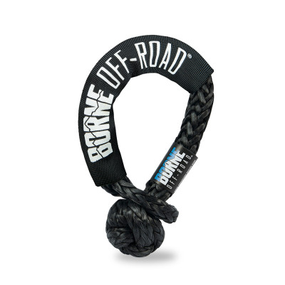 Mishimoto Recovery Gear, Black | 7/16in X 20in Soft Shackle | BNSS-716-BK