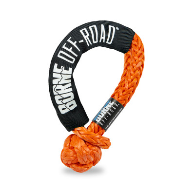 Mishimoto Recovery Gear, Orange | 1/2in X 20in Soft Shackle Dark | BNSS-12-OR