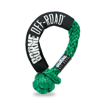 Mishimoto Recovery Gear, Green | 1/2in X 20in Soft Shackle | BNSS-12-GN