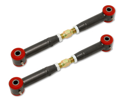 Shop in-stock special deals on BMR 2010-2015 5th Gen Camaro Rear Adj. Toe Rods (Polyurethane) - Black Hammertone - TR003H from JustBoltOns.com. Military & First Responder Discounts Available.