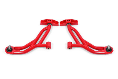 Shop in-stock special deals on BMR 2010-2014 Ford Mustang Non-Adj. Lower A-Arms Delrin/Rod End w/ 19mm Tall Ball Joint - Red - AA756R from JustBoltOns.com. Military & First Responder Discounts Available.