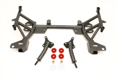 Shop in-stock special deals on BMR 1993-2002 GM F-Body (Camaro, Firebird, WS6) K-Member w/ SBC/BBC Motor Mounts and STD. Rack Mounts - Black Hammertone - KM005H from JustBoltOns.com. Military & First Responder Discounts Available.