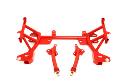 Shop in-stock special deals on BMR 1993-2002 GM F-Body (Camaro, Firebird, WS6) K-Member w/ SBC/BBC Motor Mounts and STD. Rack Mounts - Red - KM005R from JustBoltOns.com. Military & First Responder Discounts Available.