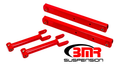 Shop in-stock special deals on BMR 1964-1967 Grand Sport | Skylark | El Camino | Chevelle | Malibu | Monte Carlo | Cutlass | 442 | Lemans | GTO (A-Body) Non-Adj. Rear Suspension Kit - Red - RSK002R from JustBoltOns.com. Military & First Responder Discounts Available.