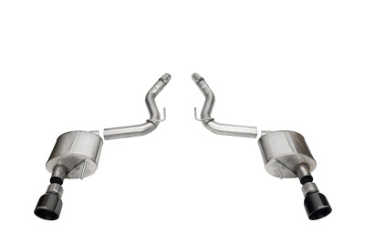 Corsa Sport 3.0in Axle-Back Exhaust 4.5in Slash Black Tips | 2024+ Mustang GT Coupe (w/o Active Valves) - 21252BLK