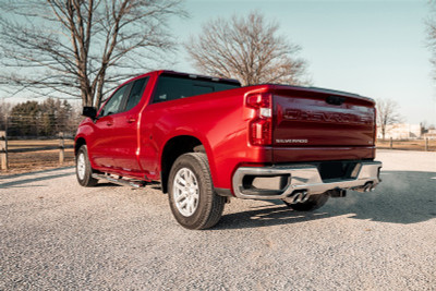 Corsa Sport 3.0in Cat-Back Exhaust DRE Twin 4.0in Polished Tips | 2019-2025 Silverado Sierra 1500, Denali 6.2L 157WB - 21202