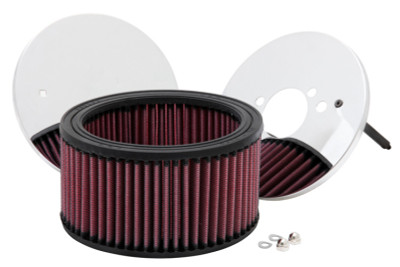 K&N Custom Round Racing Assembly Red 5.875in OD x 3.25in Height