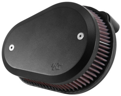 K&N  00-16 Harley Davidson Street Metal Intake System Flare Black