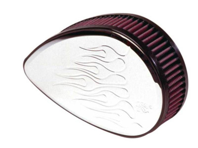 K&N H/D Sportster Filter Kit Teardrop Flamed SPECIAL ORDER Intake Sys-Harley Davidson