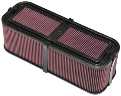 K&N Custom Racing Assembly 19in x 6.5in Carbon Fiber Air Filter