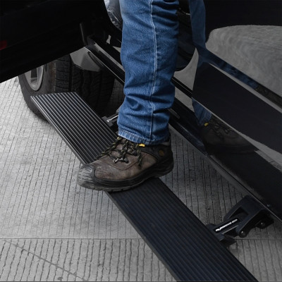 Go Rhino 2022-2024 Toyota Tundra Crew Cab E-BOARD E1 Electric Running Board Kit - Tex. Blk