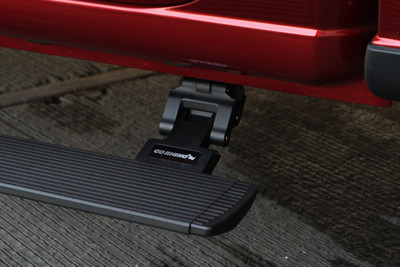 Go Rhino E-BOARD E1 Electric Running Boards for 2019-2023 Chevrolet Silverado 1500 CC, Textured Black - Part #20404887T