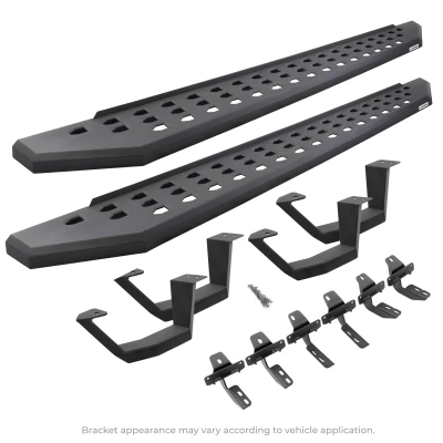 Go Rhino RB20 Running Boards for 2022-2026 Toyota Tundra Crew Max, Textured Black - Part #6944368720PC