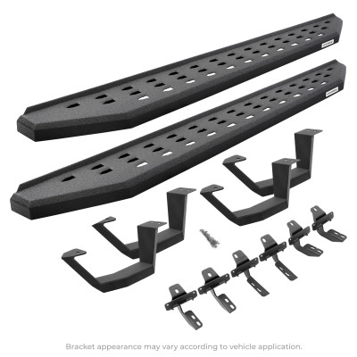 Go Rhino RB20 Running Boards for 2022-2026 Toyota Tundra CrwMx, Textured Black - Part #6944368720T