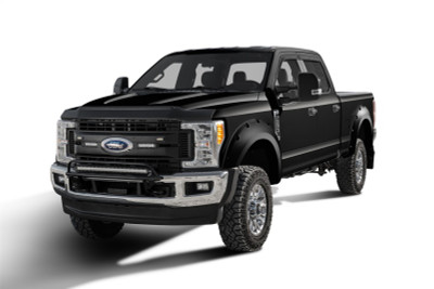 Bushwacker 17-20 Ford F-250 Super Duty / F-350 Super Duty Pocket Style Flares 4pc - Agate Black Met