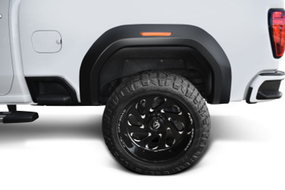 Bushwacker 20-21 GMC Sierra HD 2500/3500 Extend-A-Fender Style Flares 2pc Rear - Black