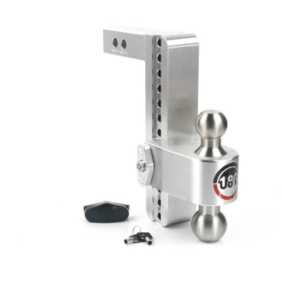 Weigh Safe 180 Hitch 10in Drop Hitch & 2in Shank (10K/12.5K GTWR) - Aluminum weiLTB10-2