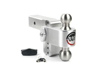 Weigh Safe 180 Hitch 4in Drop Hitch & 2.5in Shank (10K/18.5K GTWR) - Aluminum