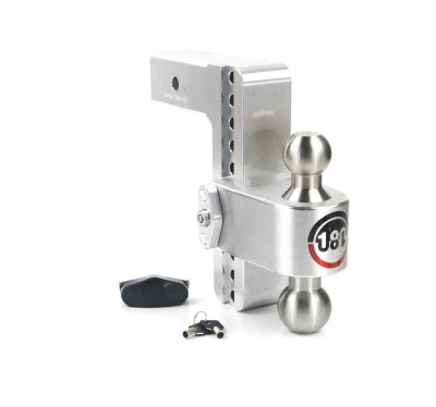 Weigh Safe 180 Hitch 8in Drop Hitch & 2.5in Shank (10K/18.5K GTWR) - Aluminum weiLTB8-2.5