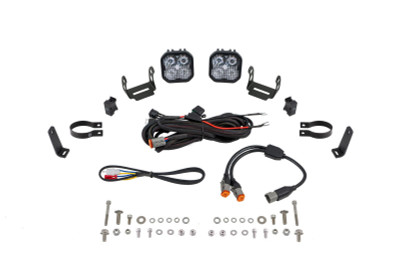 Diode Dynamics SS3 LED Bumper 2 In Roll Bar Kit Max - White Combo (Pair)