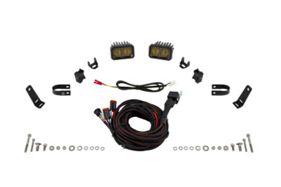 Diode Dynamics Stage Series 1 1/4 In Roll Bar Chase Light Kit SSC2 Pro - Yellow (Pair)