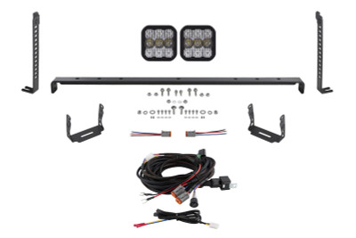 Diode Dynamics 14-23 Toyota 4Runner SS5 Stealth Grille LED 2-Pod Kit - Pro White Combo