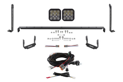 Diode Dynamics 14-23 Toyota 4Runner SS5 Stealth Grille LED 2-Pod Kit Sport - White Driving