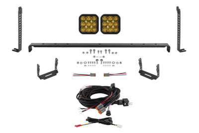 Diode Dynamics 14-23 Toyota 4Runner SS5 Stealth Grille LED 2-Pod Kit - Yellow Pro Driving