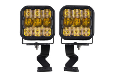 Diode Dynamics 2022 Toyota Tundra SS5 Pro Stage Series Ditch Light Kit - Yellow Combo