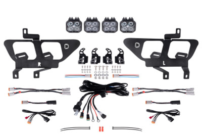 Diode Dynamics 21-22 Ford F-150 SS3 LED Fog Pocket Kit - White Max