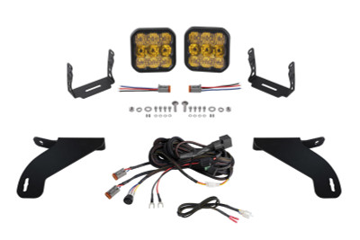 Diode Dynamics 21-22 Ford F-150 SS5 Bumper LED Pod Light Kit - Sport Yellow Combo