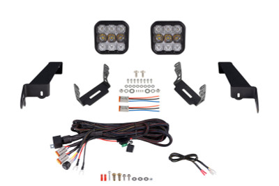 Diode Dynamics Jeep JL SS5 CrossLink Bumper Lightbar Kit Pro Combo