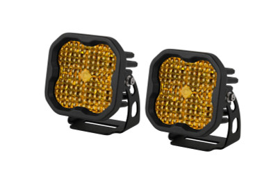 Diode Dynamics SS3 Pro ABL - Yellow Flood Standard (Pair)