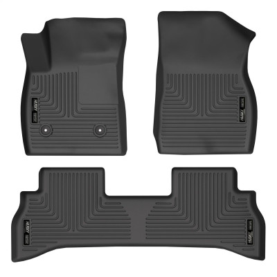 Husky Liners WeatherBeater Front & 2nd Row Seating Floor Liners, Black for 2021-2022 Buick Encore GX (RWD) - Part #95171