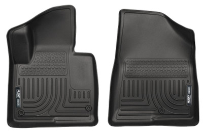 Husky Liners 13-15 Hyundai Sante Fe GLS/Limited WeatherBeater Front Row Black Floor Liners