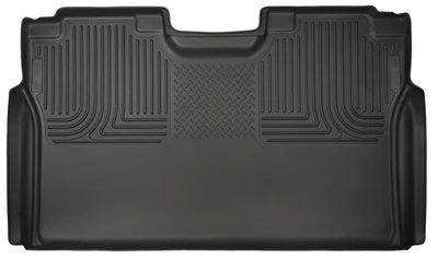 Husky Liners WeatherBeater 2nd Row Seating Floor Liner, Black for 2015-2023 Ford F-150 SuperCrew Cab - Part #19371