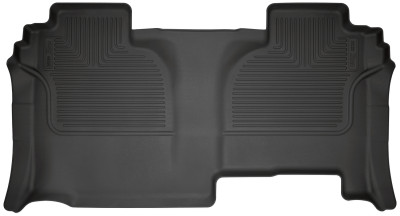 Husky Liners WeatherBeater 2nd Row Seating Floor Liners, Black for 2020-2024 Chevrolet Silverado 2500/3500HD DC - Part #14211