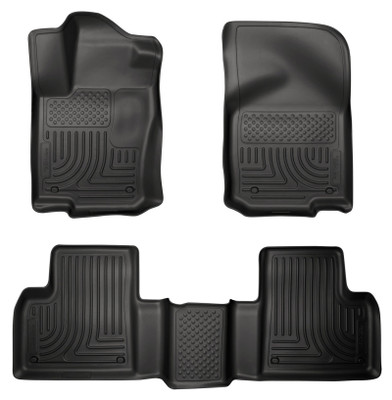 Husky Liners WeatherBeater Combo Floor Liners, Black for 2012-2015 Mercedes ML350 - Part #98981
