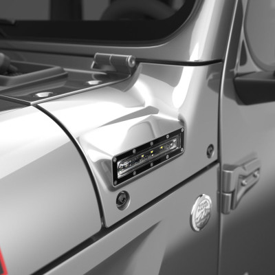 EGR 2018-2025 Jeep Wrangler VSL LED Light VSL JL/JT Billet Silver