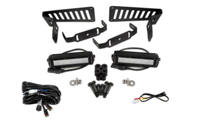Diode Dynamics 2018-2025 Jeep JL Wrangler/Gladiator SS6 Cowl LED Bracket Kit - White Flood