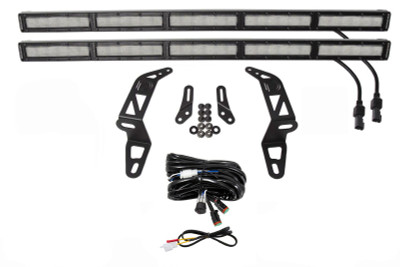 Diode Dynamics 2018-2025 Jeep JL Wrangler/Gladiator SS30 Bumper Bracket Kit - White Flood Dual