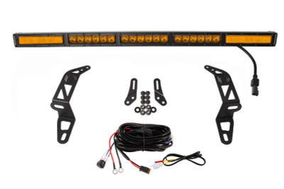 Diode Dynamics 2018-2025 Jeep JL Wrangler/Gladiator SS30 Bumper Bracket Kit - Amber Combo (Single)