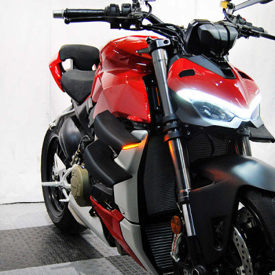 New Rage Cycles 2022-2024 Ducati Streetfighter V4 / 2020-2024 V2 Front Turn Signals product photo