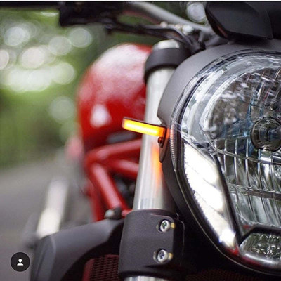 New Rage Cycles 2016-2024 Ducati Monster 1200 R Front Turn Signals product photo