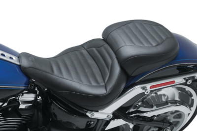 Mustang Motorcycle 18-23 Harley Davidson Fat Boy Standard Touring Passenger Seat - Black