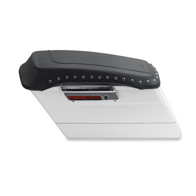 Mustang Motorcycle 2080-2007 Harley Davidson Early FL Touring Road King Saddlebag Lid Covers Black product photo