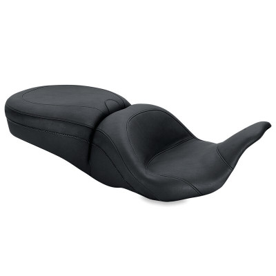 Mustang Motorcycle 2008-2021 Harley Davidson Electra Glide, Rd Glide, Rd King, Str Glide Lowdown Touring Lowdown One-Piece Seat Black product photo