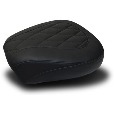 Mustang Motorcycle 08-21 Harley Davidson Electra Glide,Rd Glide,Rd King,Str Glide Tripper Passenger Seat Diamond - Black