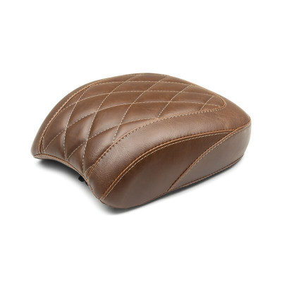 Mustang Motorcycle 18-21 Harley Davidson Low Rider, Sport Glide Wide Tripper Passenger Seat Diamond Stitch - Brown